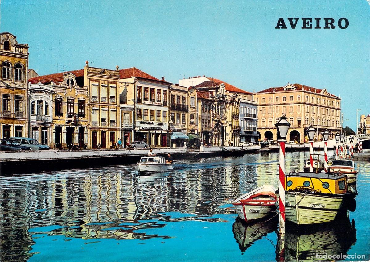 Postales: Postal de Aveiro, Panorama de la Ria y Canales de Portugal