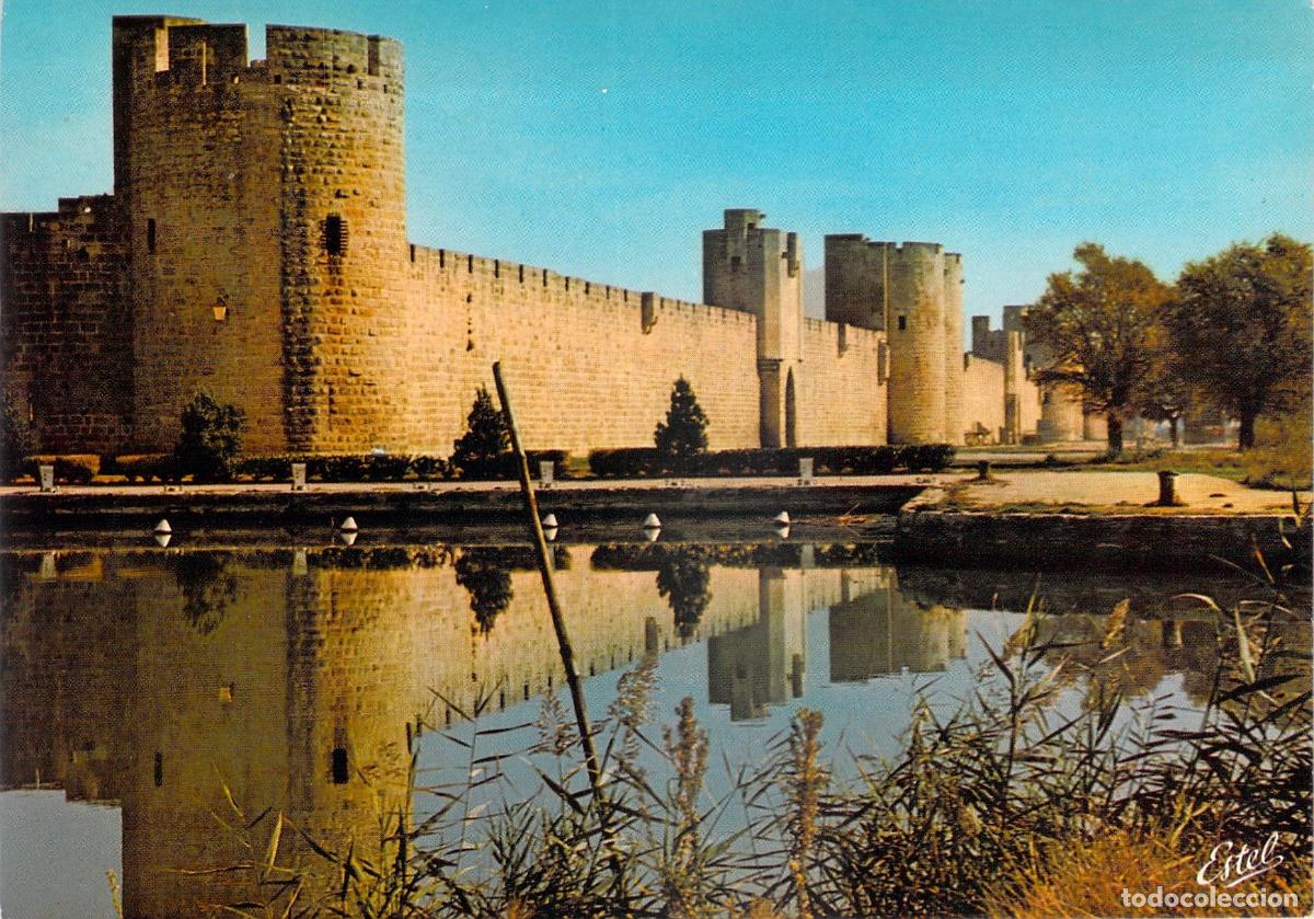Postkarten: Postal de las Murallas de Aigues-Mortes en Camargue, Francia