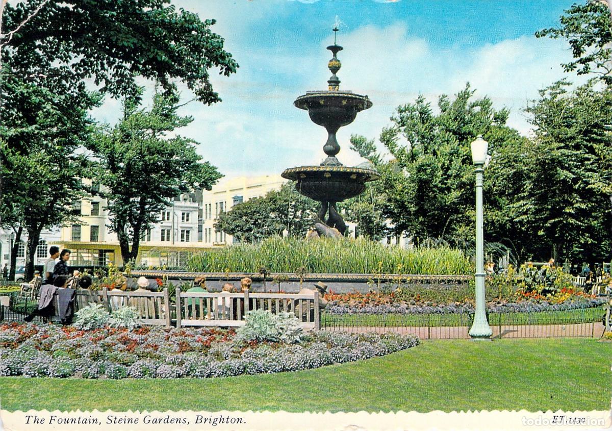 Postales: Postal de la Fuente en Steine Gardens, Brighton, Inglaterra