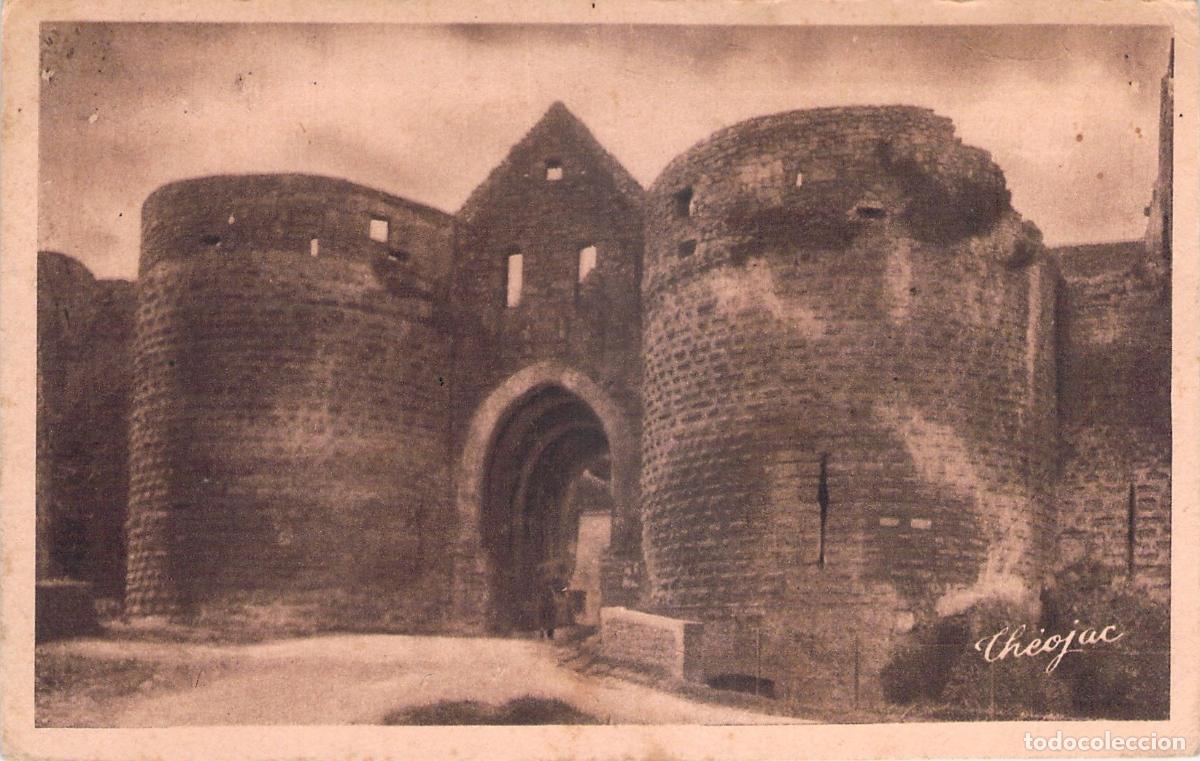Postais: Postal de la Porte des Tours, Ch&acirc;teau de Domme, Dordogne, Francia