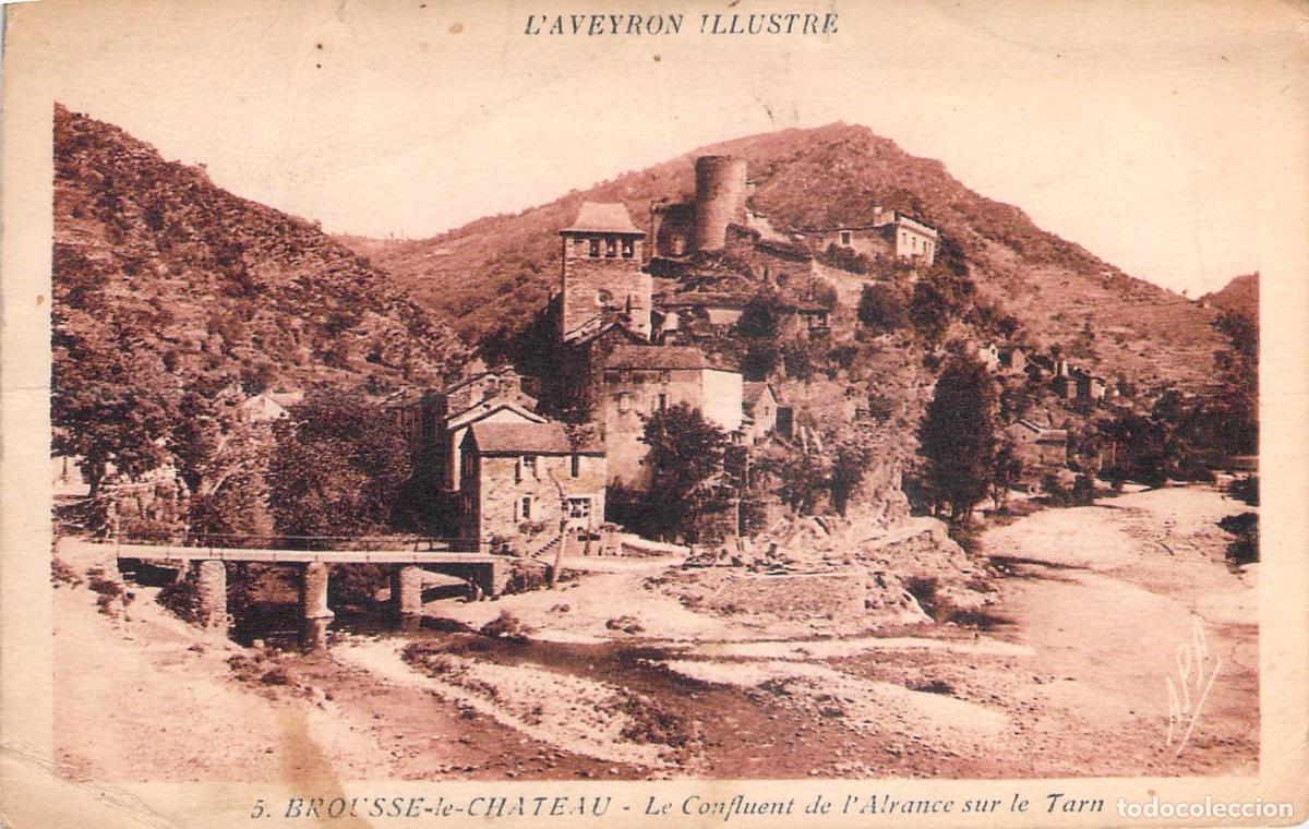 Postcards: Postal de Brousse-le-Ch&acirc;teau: Confluencia del Alrance y el Tarn