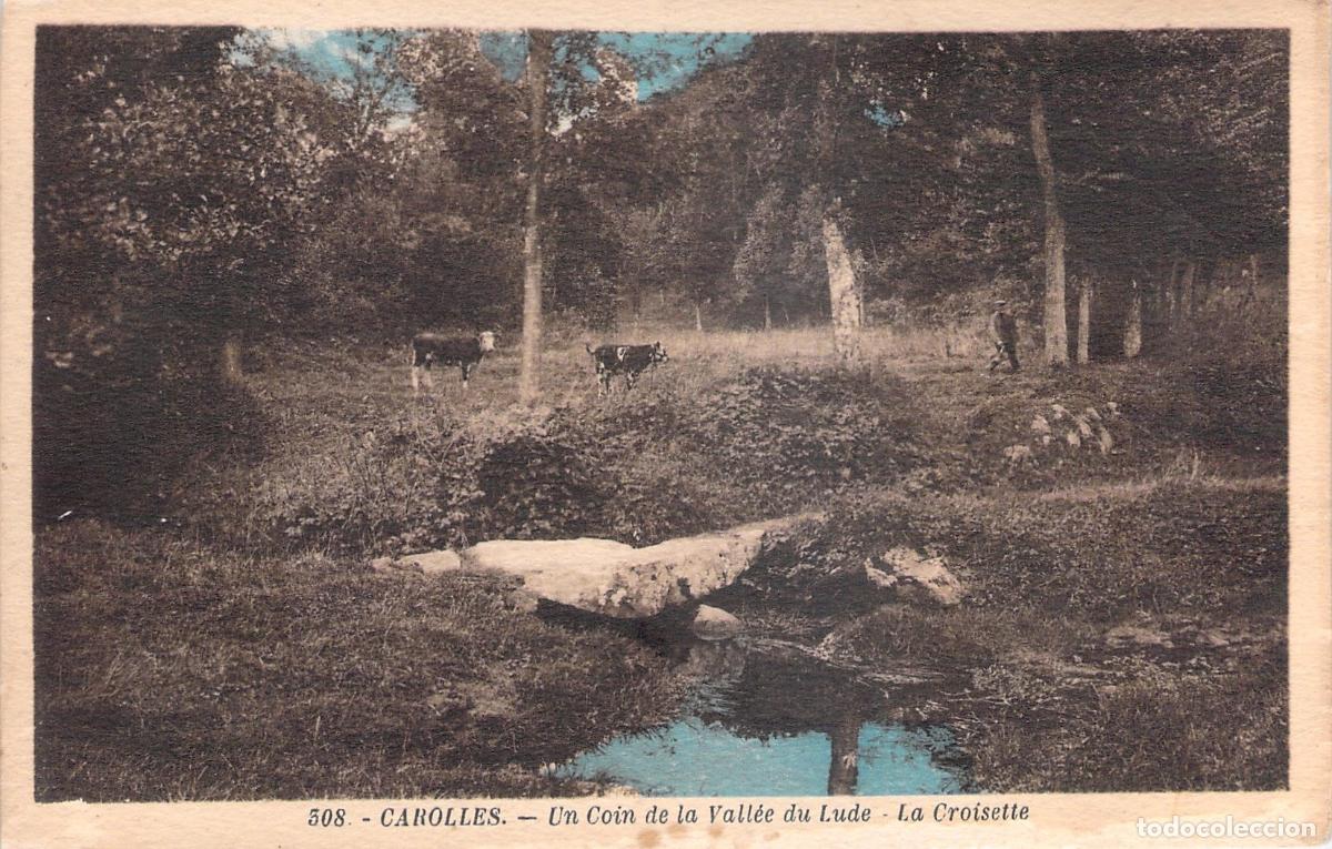 Postcards: Postal de Carolles, Un Rinc&oacute;n del Valle de Lude y La Croisette