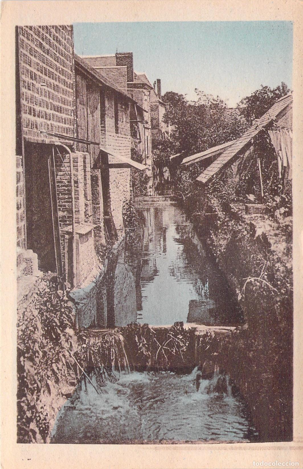 Postcards: Postal Beaumont-la-Ronce, Vista sobre el r&iacute;o Choisille, Francia