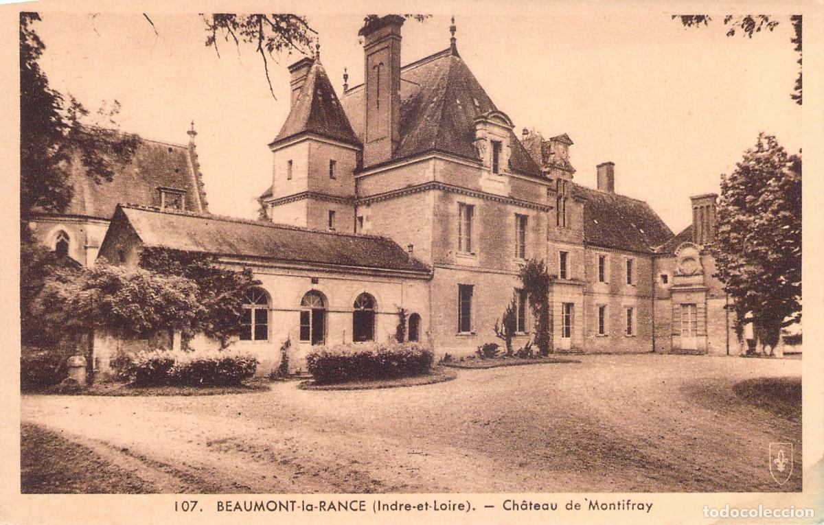 Postcards: Postal del Ch&acirc;teau de Montifray en Beaumont-la-Rance, Francia