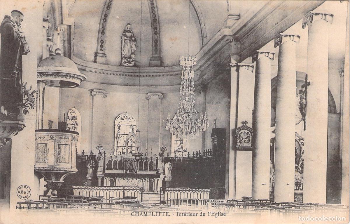 Cartes Postales: Postal del Interior de la Iglesia de Champlitte, Francia