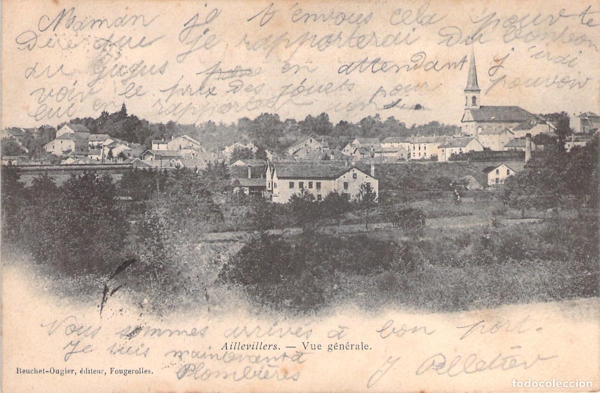 Cartes Postales: Postal de Aillevillers, Francia - Vista General y Paisaje Urbano