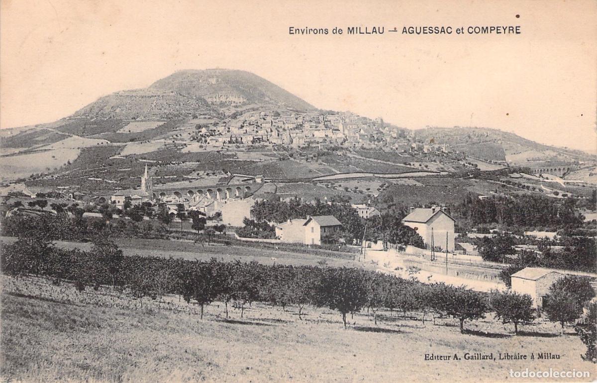 Cartes Postales: Postal de Aguessac y Compeyre, Millau, Francia - Paisaje y Viaducto