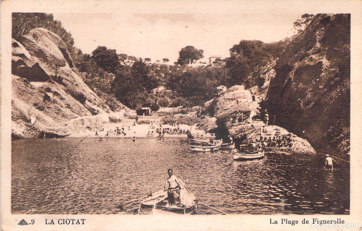 Cartes Postales: Postal de la Playa de Figuerolle en La Ciotat, Francia