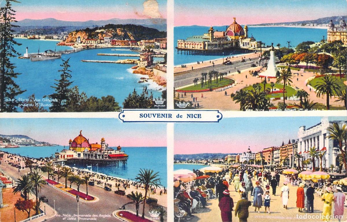 Postales: Postal Souvenir de Nice, Francia - Vistas de la Costa Azul