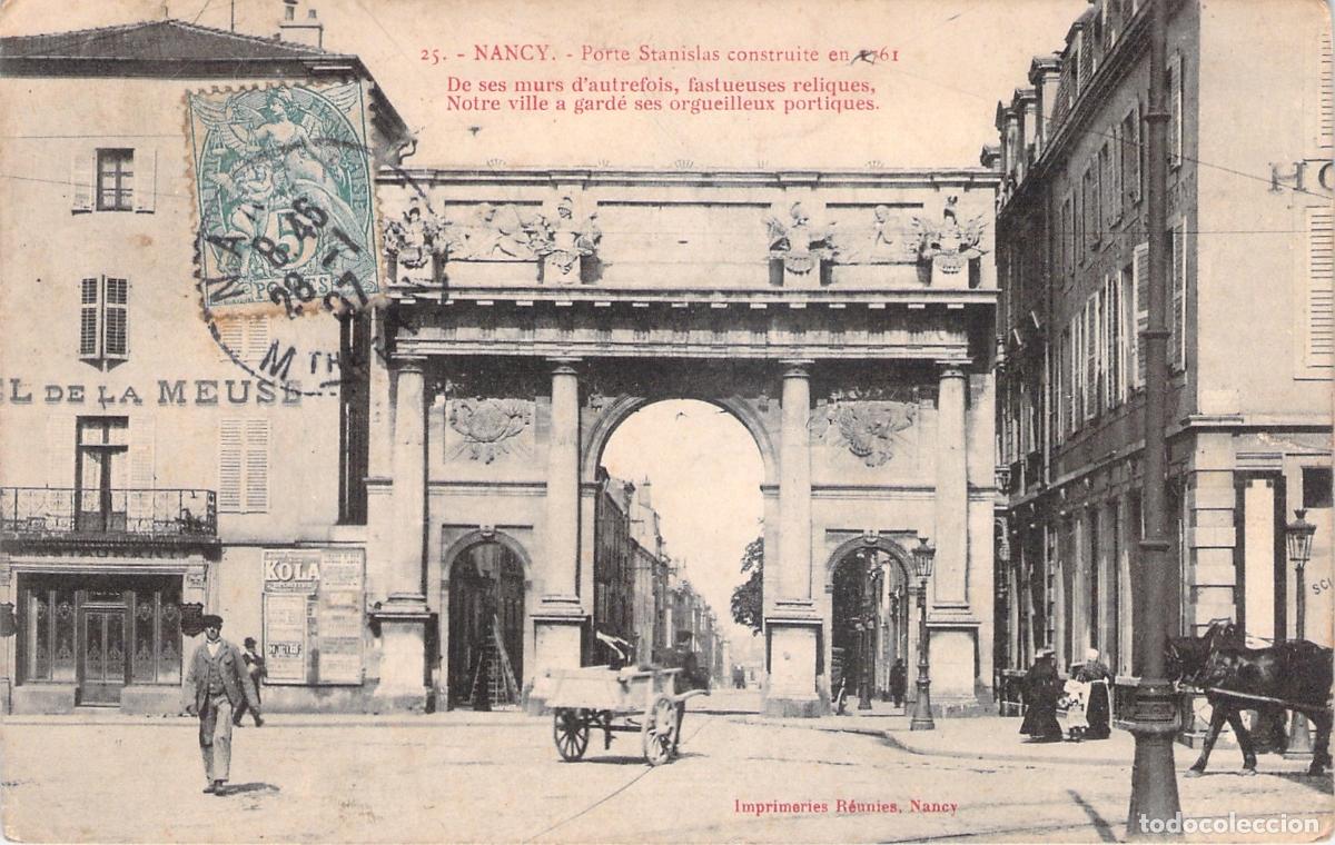 Postales: Postal de Nancy - Monumento Porte Stanislas, Francia