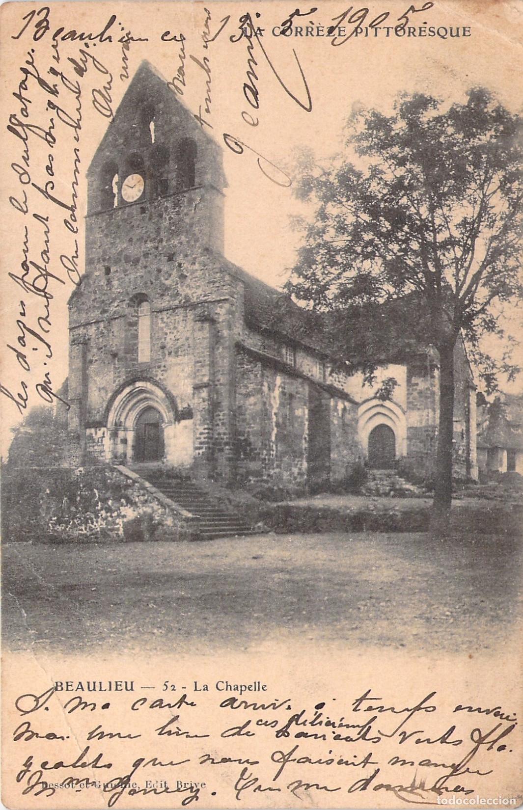Postales: Postal de la Capilla en Beaulieu, Corr&egrave;ze, Francia