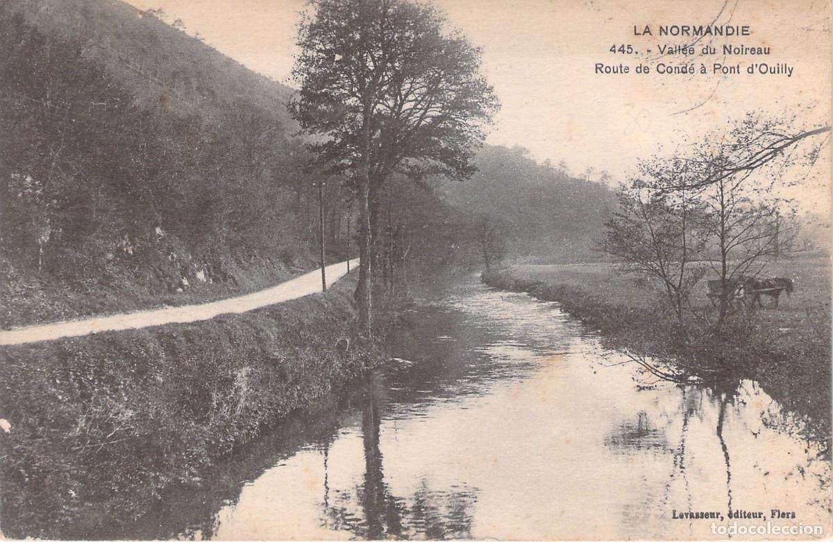 Postales: Postal de Normand&iacute;a: Valle del Noireau y Carretera a Pont d'Ouilly