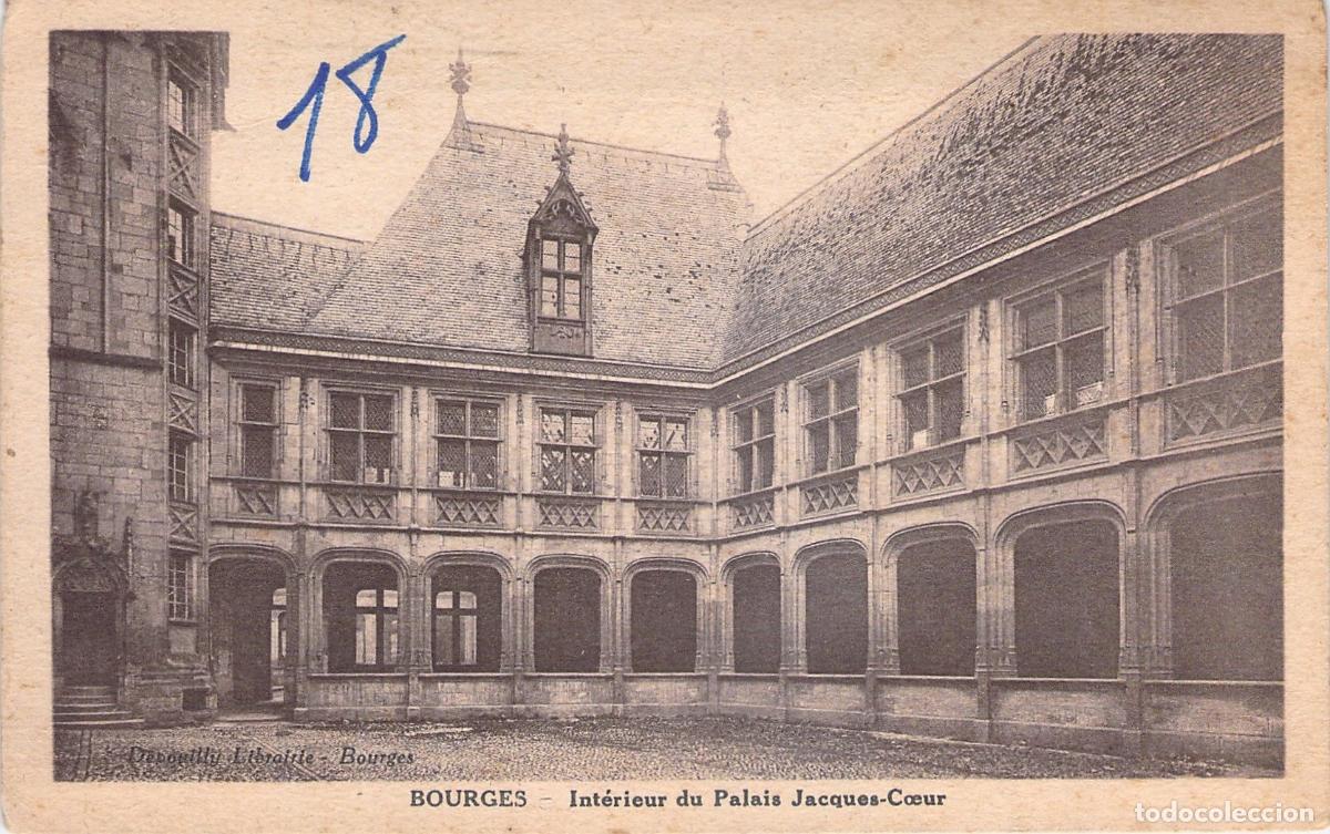 Postkarten: Postal de Bourges: Interior del Palacio Jacques-C&oelig;ur en Francia