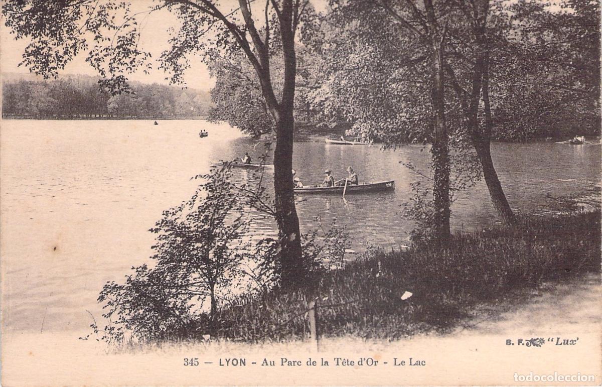 Postales: Postal de Lyon, Parque de la T&ecirc;te d'Or y el Lago
