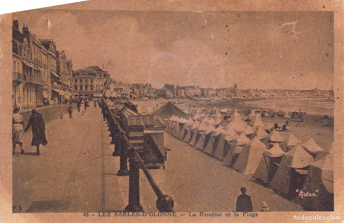 Postales: Postal de Les Sables-d'Olonne: El Paseo Le Remblai y la Playa