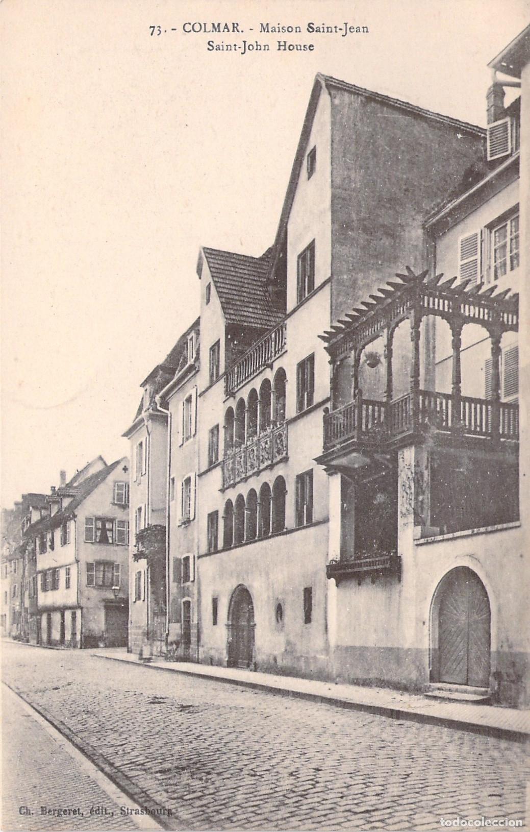 Postales: Postal Maison Saint-Jean en Colmar, Alsacia, Francia