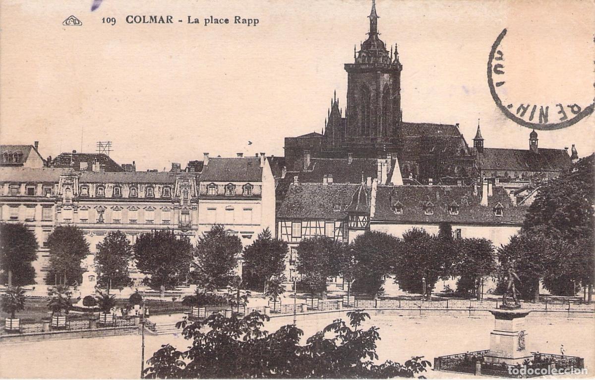 Postales: Postal de la Plaza Rapp en Colmar, Alsacia, Francia