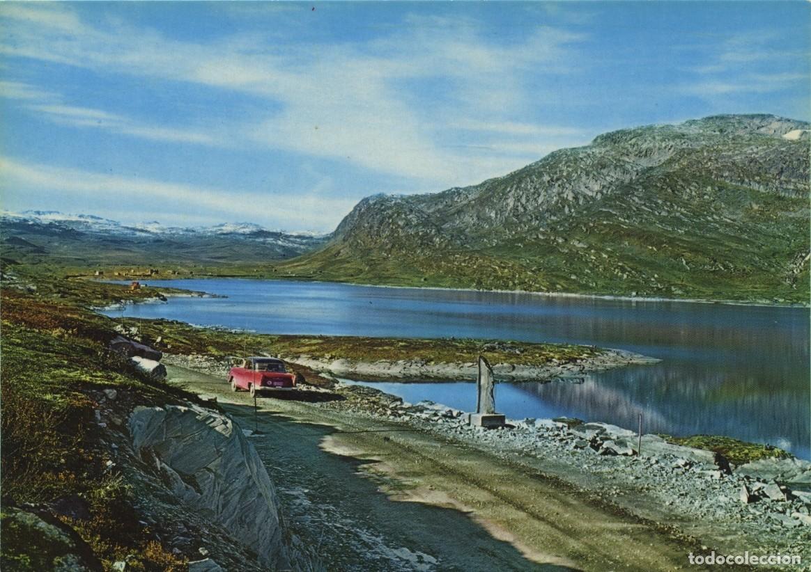 Postales: NORUEGA. El punto m&aacute;s alto de la carretera Tyin Ardal. 1.117 m.s.n.m. Sin circular. ED. ENERETT