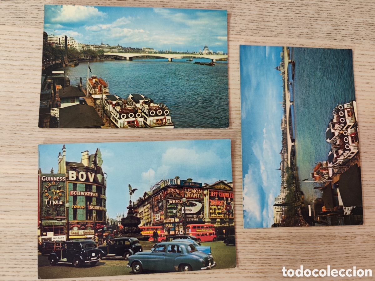 Postales: Postales Arthur Dixon. Picadillo Circus y Waterloo Bridge