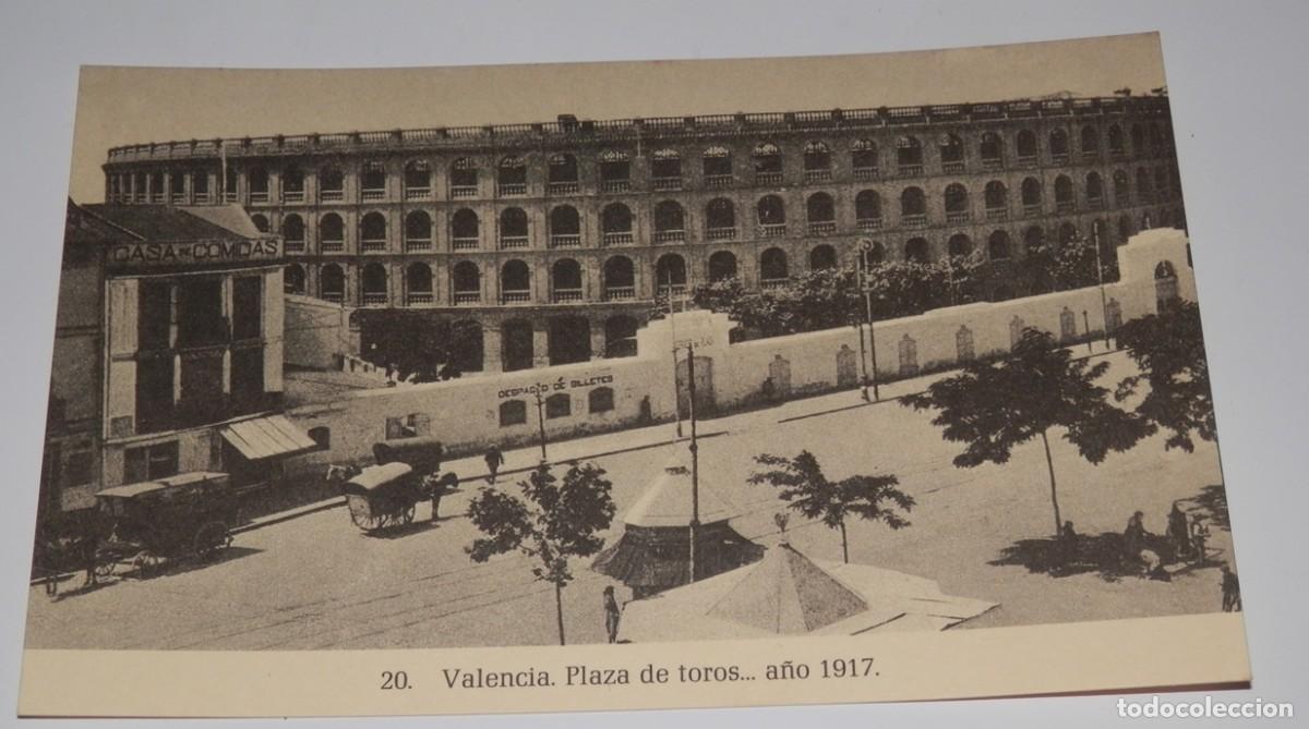 Postales: TARGETA POSTAL DE VALENCIA - PLAZA DE TOROS - A&Ntilde;O 1917