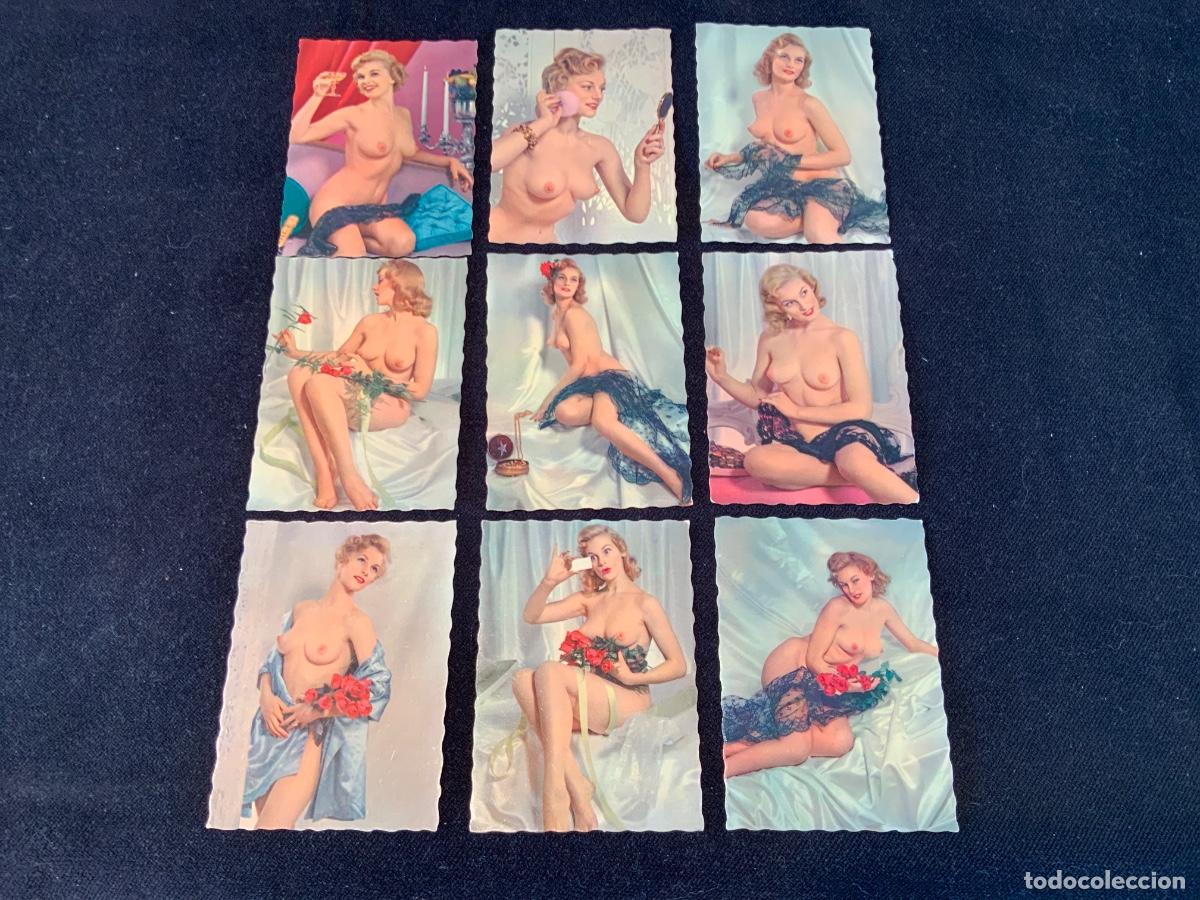 Postales: Lote de 9 postales peque&ntilde;as eroticas, Picard Paris. 9x6,6cm. Todas distintas.