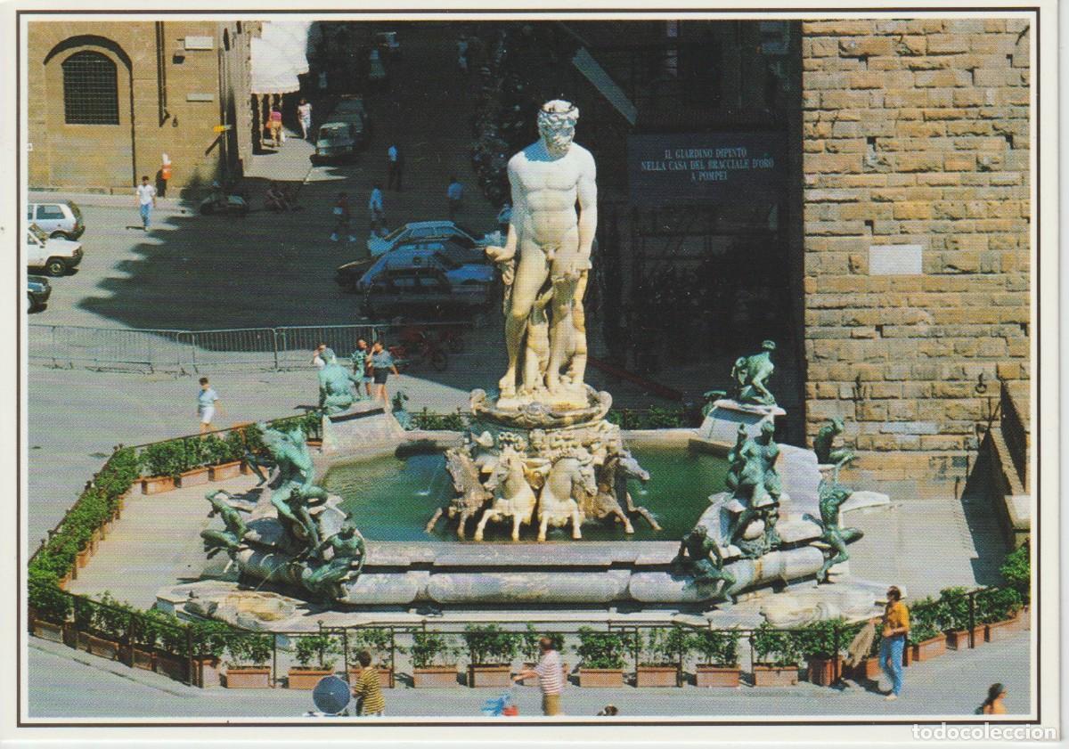 Postales: FLORENCIA. ITALIA. FUENTE DE NEPTUNO ... SIN CIRCULAR
