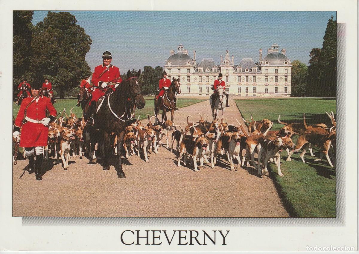 Postales: CHEVERNY. FRANCIA. CASTILLO . SALIENDO A CAZAR