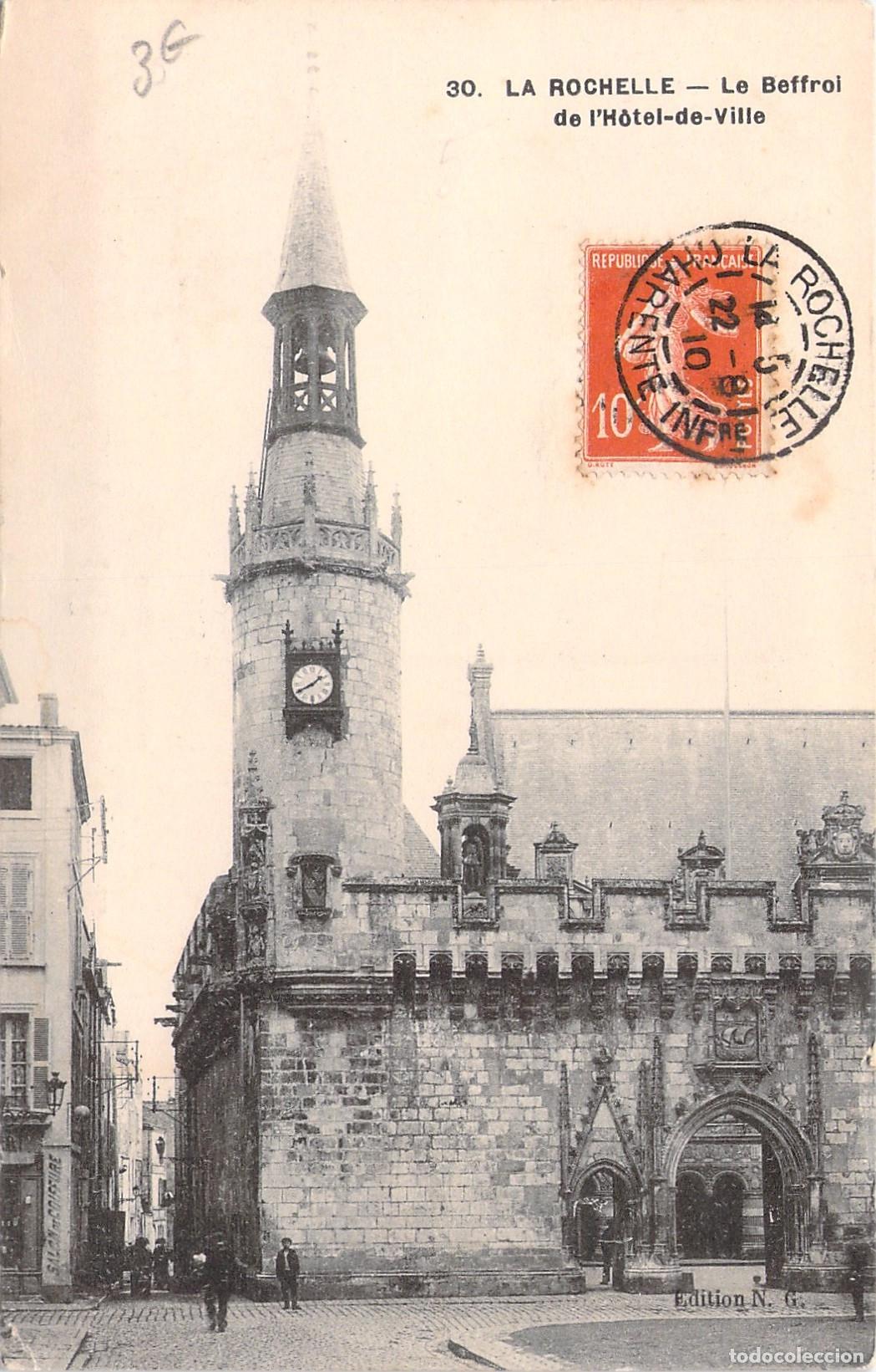 Cartoline: Postal de La Rochelle - El Campanario del Ayuntamiento
