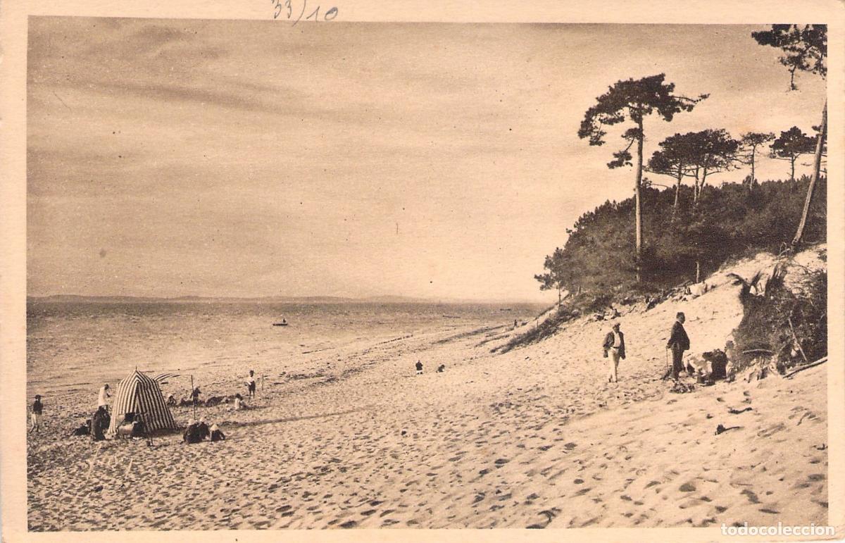 Cartoline: Postal Arcachon Playa de las Abatilles C&ocirc;te d'Argent Francia