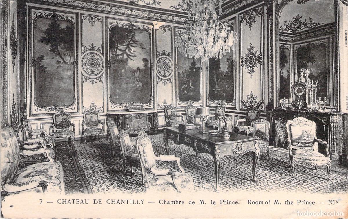 Postcards: Postal del Castillo de Chantilly - Habitaci&oacute;n del Pr&iacute;ncipe