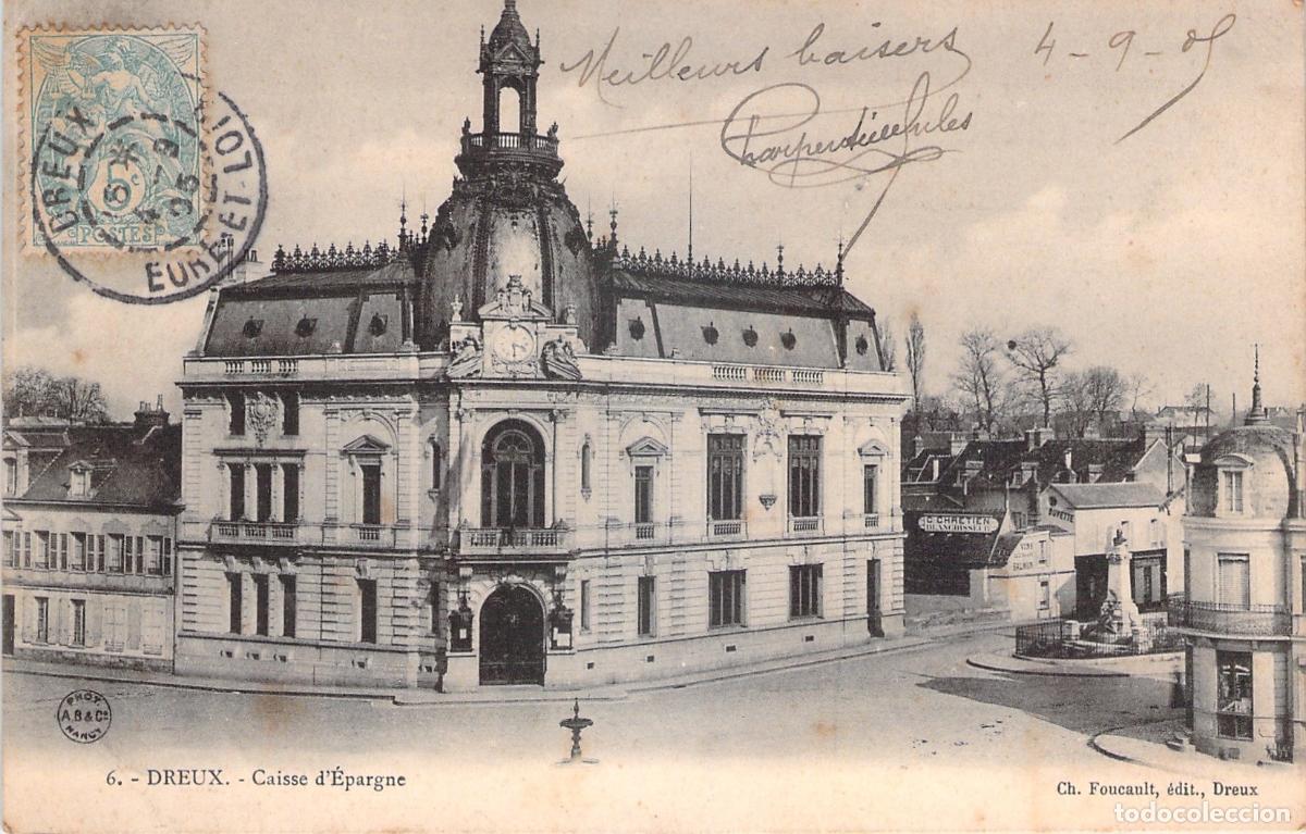 Postales: Tarjeta Postal de la Caisse d'&Eacute;pargne en Dreux, Francia