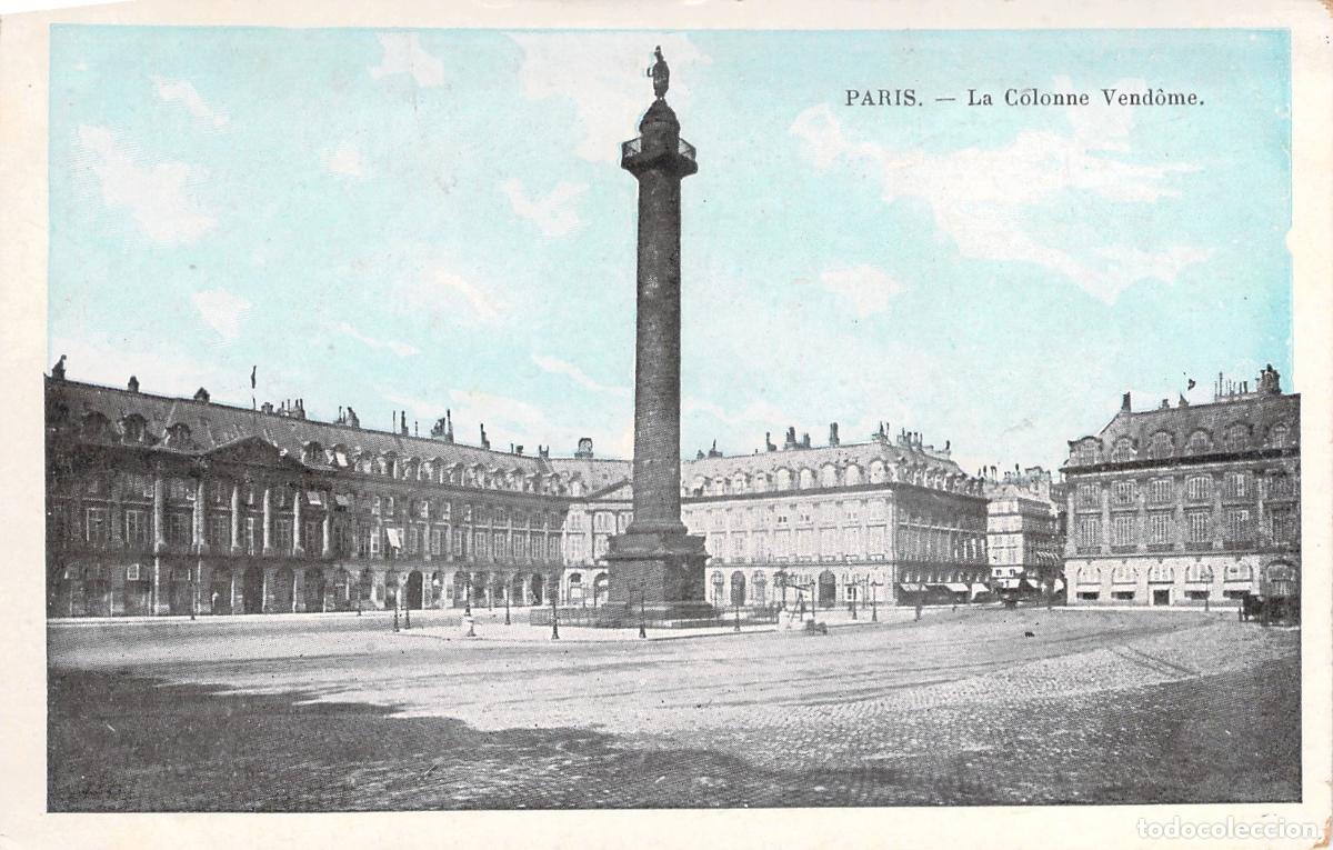 Postales: Postal de la Columna Vend&ocirc;me en la Plaza Vend&ocirc;me, Par&iacute;s