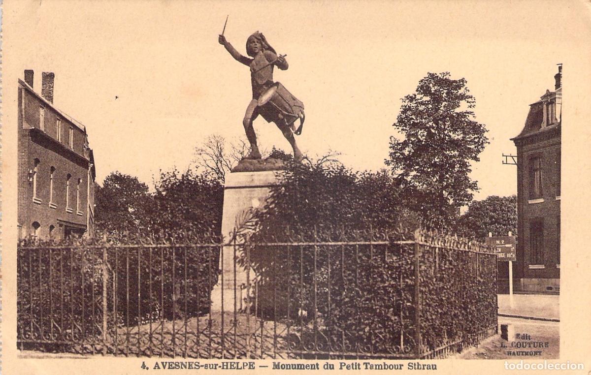 Postales: Postal de Avesnes-sur-Helpe, Monumento al Petit Tambour Sthrau