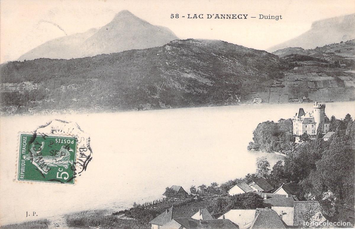 Postales: Postal de Duingt y el Lago de Annecy, Francia