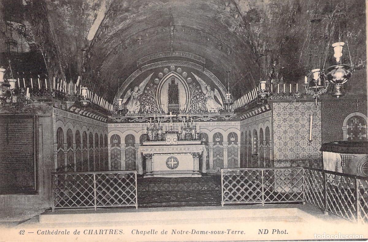 Postales: Postal Catedral de Chartres, Capilla de Notre-Dame-sous-Terre