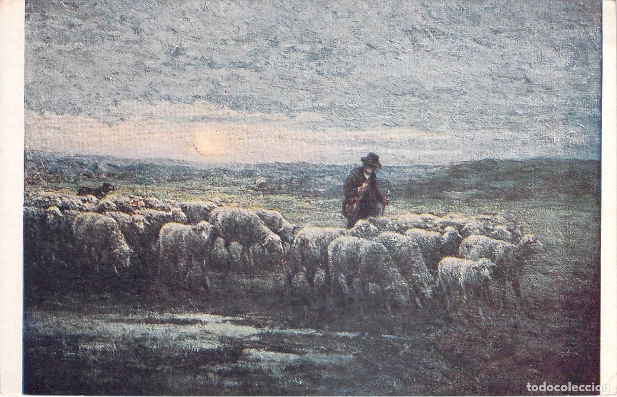 Postales: Postal de Arte La Vuelta del Reba&ntilde;o de Auguste Pr&eacute;vot-Val&eacute;ri