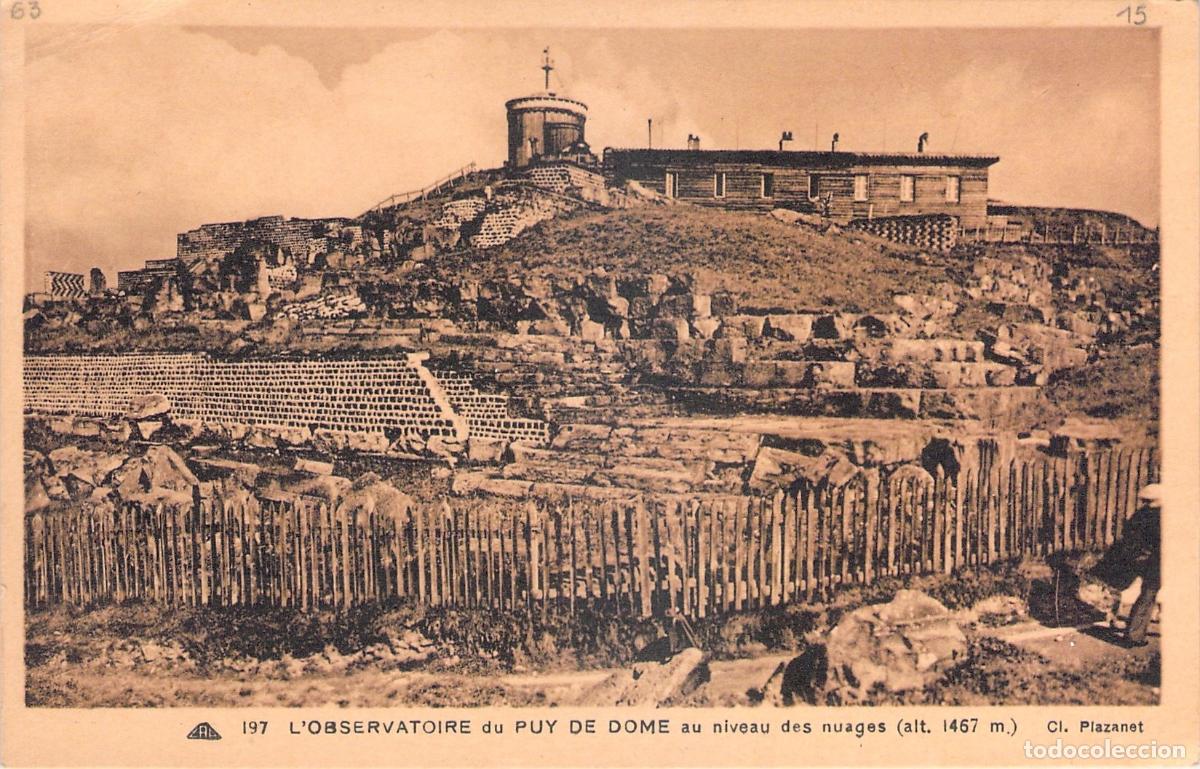 Postkarten: Postal del Observatorio del Puy de Dome, Francia