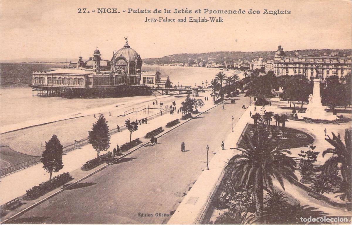 Postkarten: Postal de Niza: Palacio de la Escollera y Paseo de los Ingleses