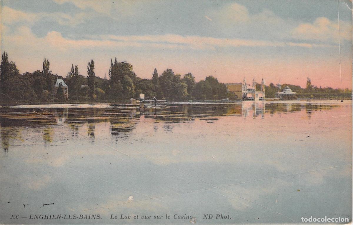 Postkarten: Postal de Enghien-les-Bains con Vista al Lago y el Casino