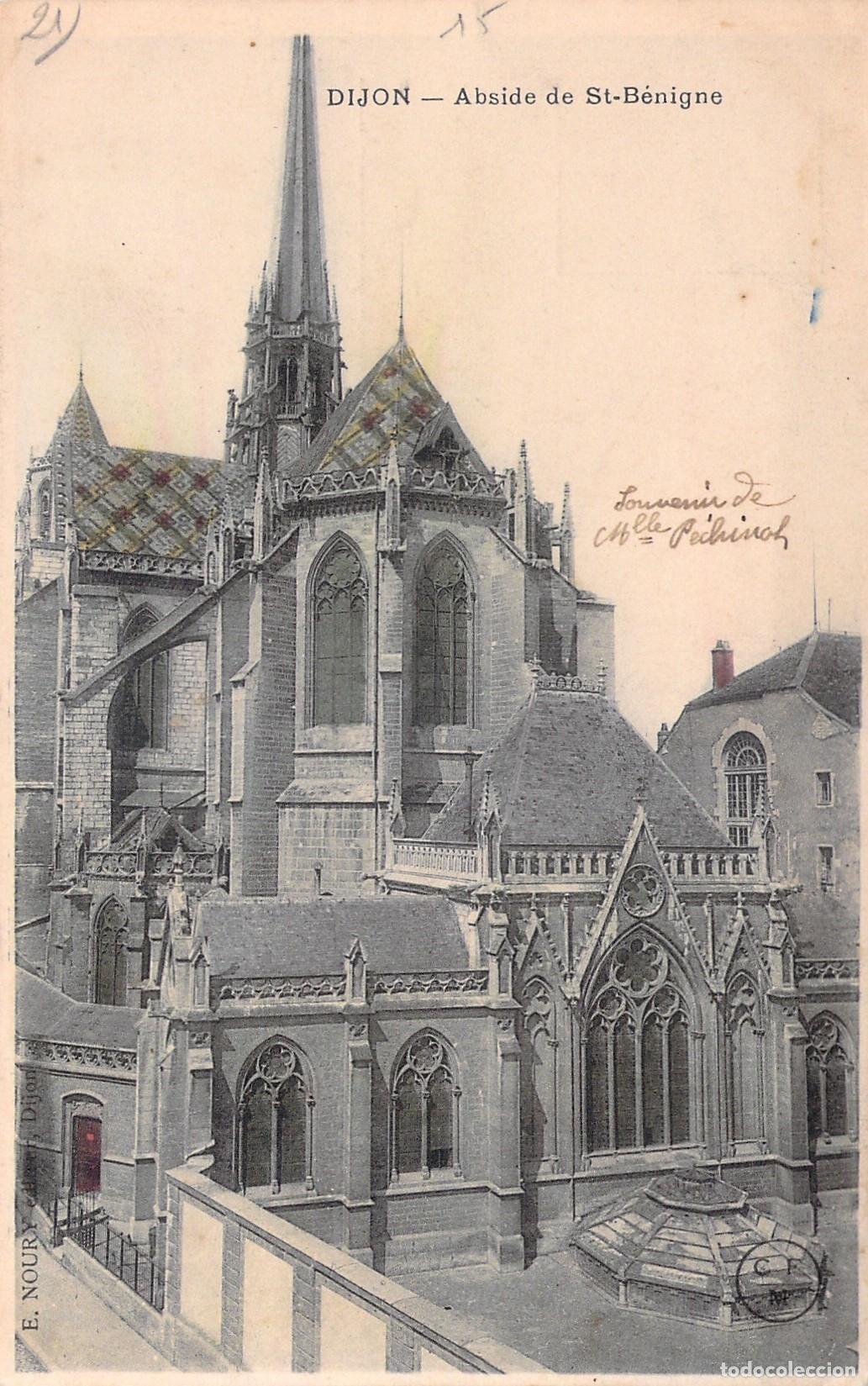 Postales: Postal de Dijon - &Aacute;bside de la Catedral de San Benigno