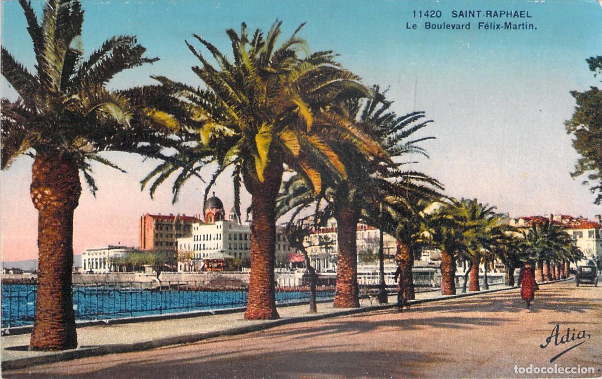 Postales: Postal de Saint-Rapha&euml;l - Boulevard F&eacute;lix-Martin y Paseo Mar&iacute;timo