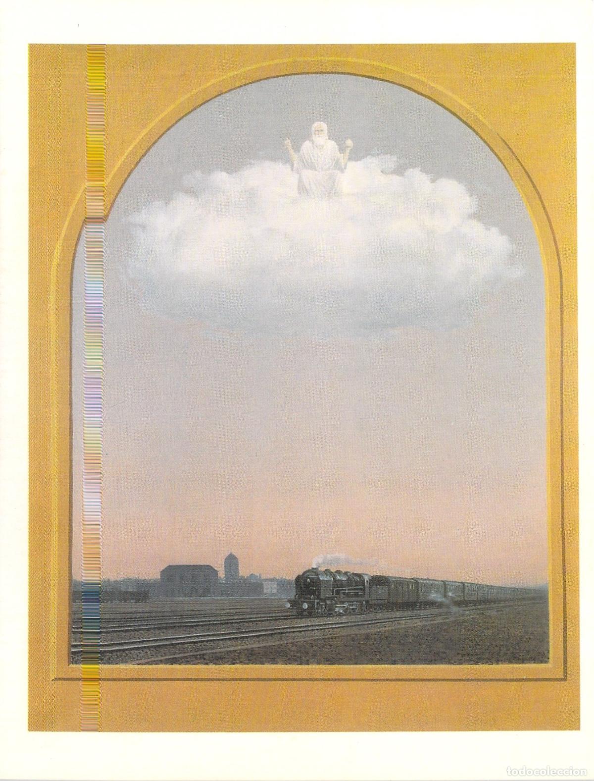 Postales: Postal de Arte Ren&eacute; Magritte Le Rossignol Colecci&oacute;n Flammarion