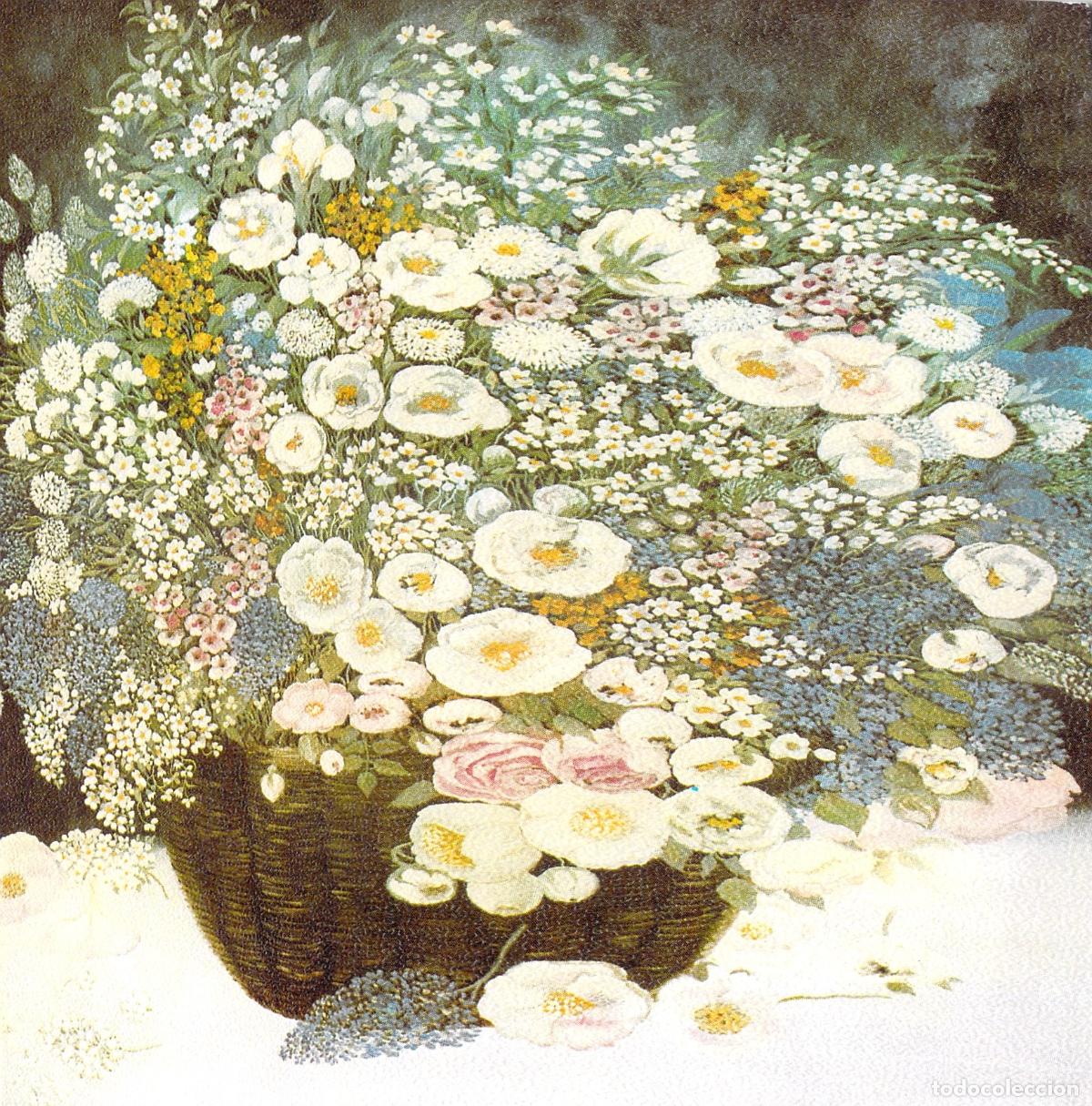 Postales: Postal Art&iacute;stica de Cesta de Flores de Heide Dahl, Kampen/Sylt