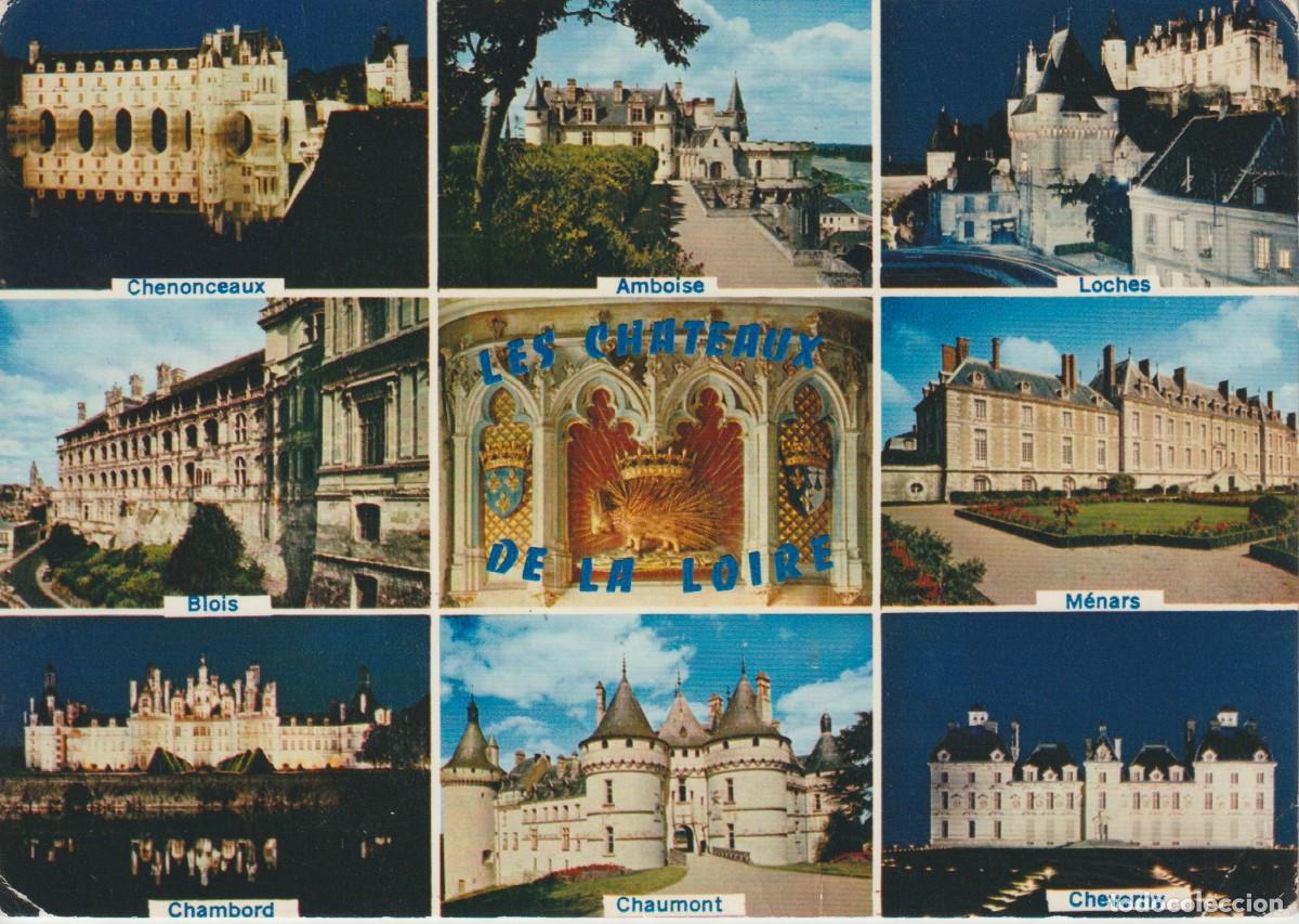 Postales: CASTILLOS DEL LOIRE . FRANCIA. ... ESQUINAS FATIGADAS