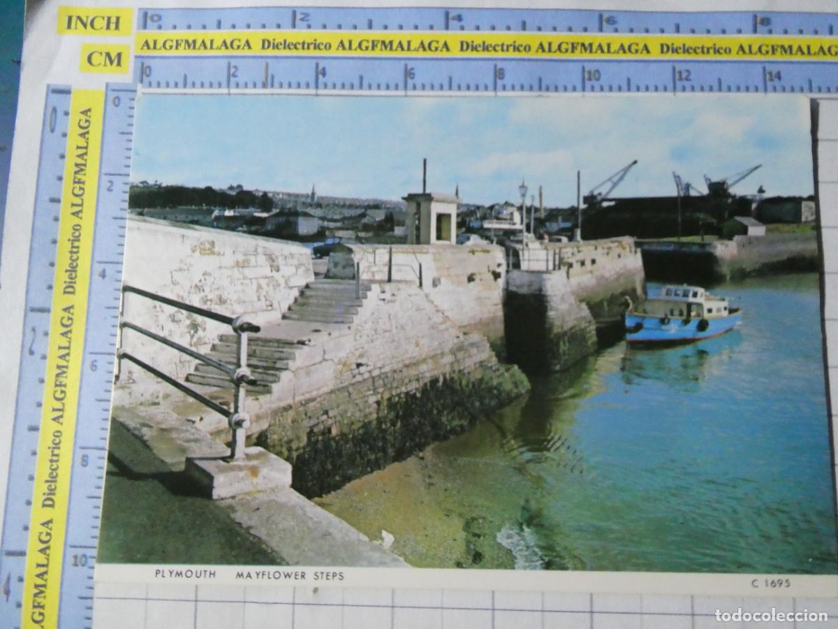 Postales: POSTAL DE REINO UNIDO GRAN BRETA&Ntilde;A. INGLATERRA PLYMOUTH MAYFLOWER STEPS. 2254