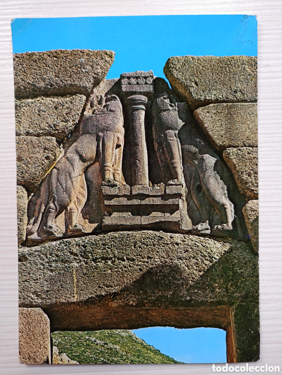Postales: Micenas la puerta de los leones Grecia