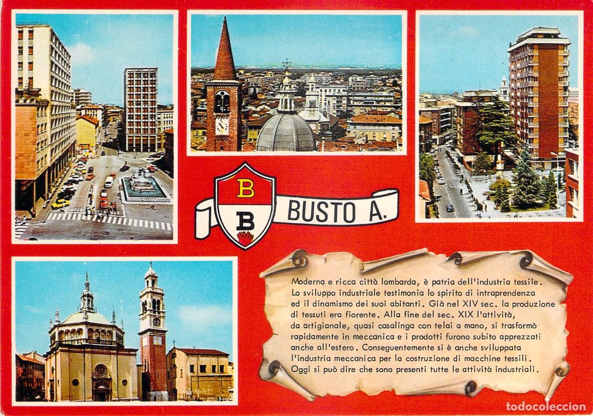 Postales: Postal de Vistas M&uacute;ltiples de Busto Arsizio, Lombard&iacute;a, Italia