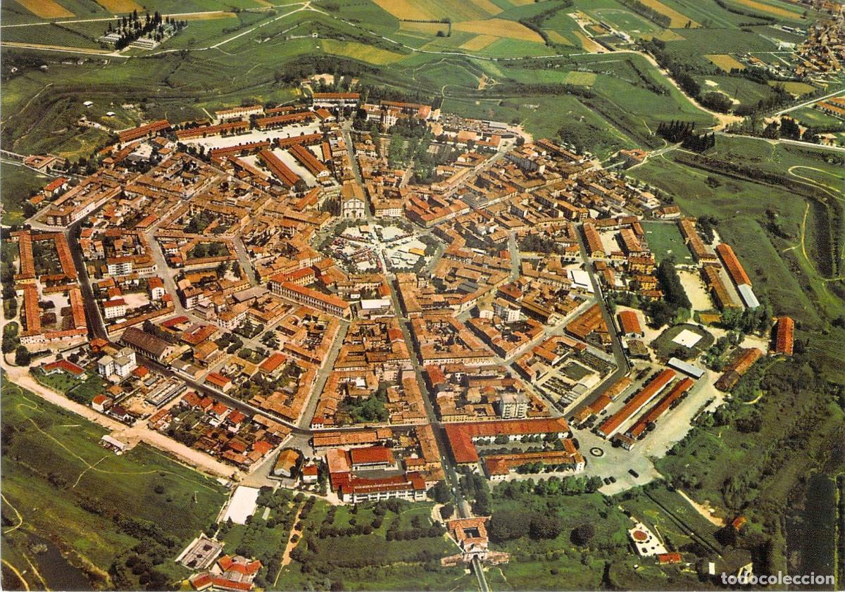 Postales: Postal de la Ciudad Fortaleza de Palmanova, Italia - Vista A&eacute;rea