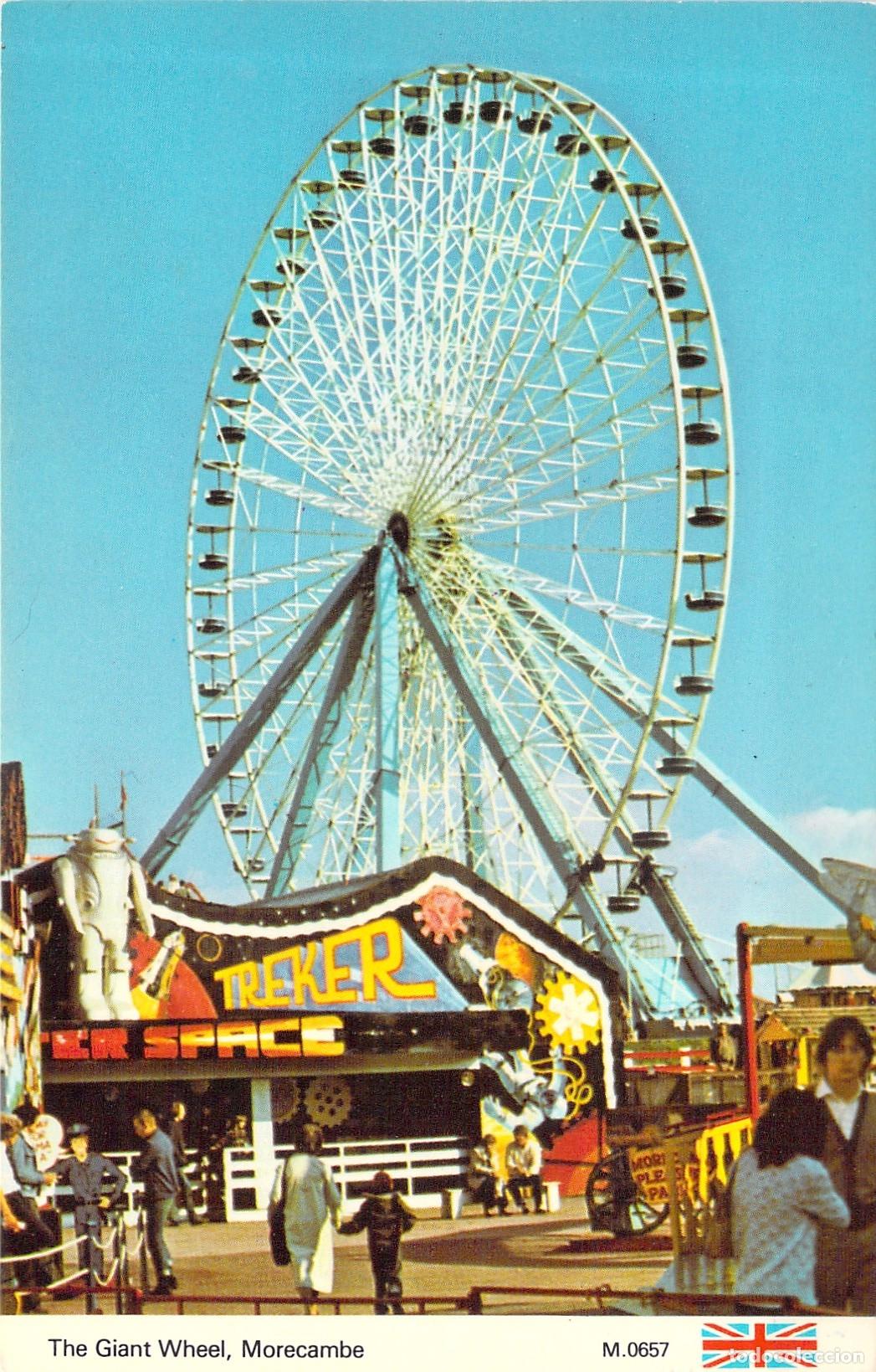 Postales: Postal de la Noria Gigante en Pleasure Park Morecambe