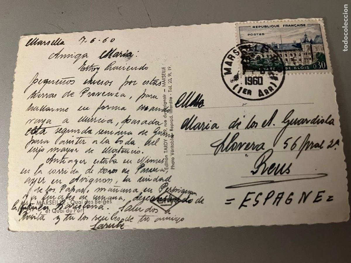 Postales: Marsella Francia escrita - Foto 2